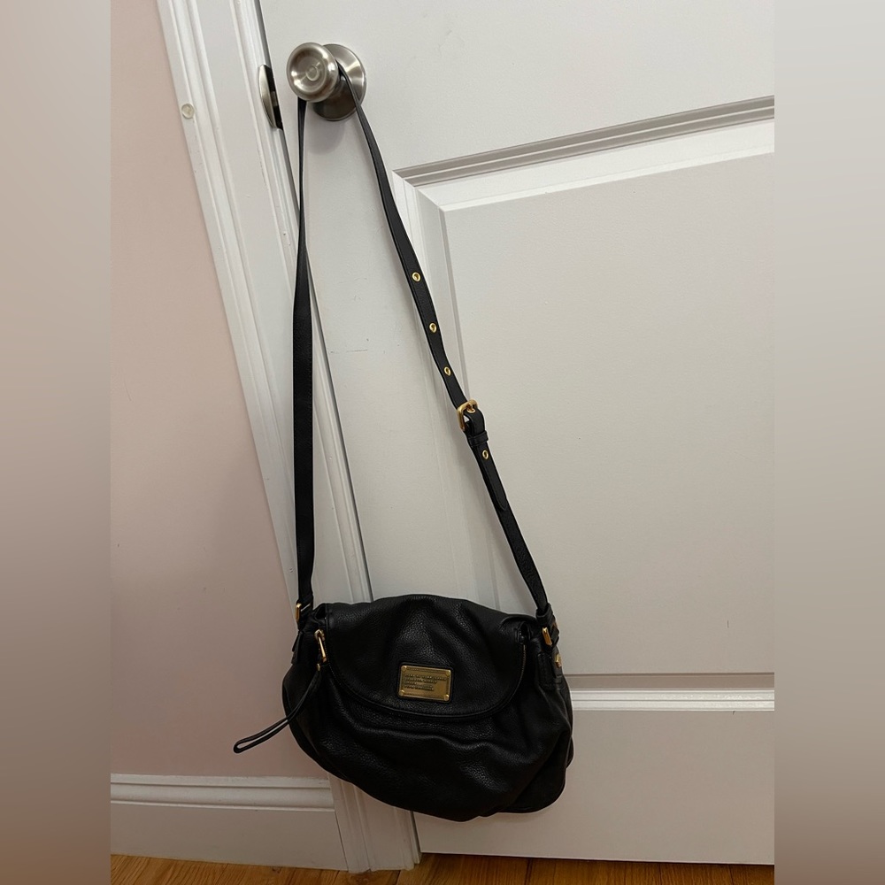 Marc by Marc Jacobs Q Workwear Black Soft Leather Pebble Crossbody With Dust Bag